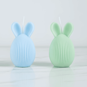 Easter Grooved Bunny Candle | Big Ears
