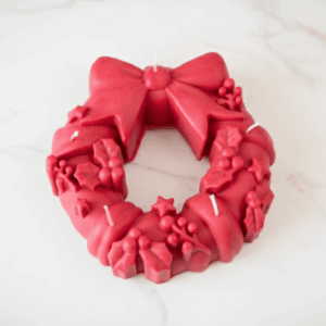 Christmas Wreath Table Candle